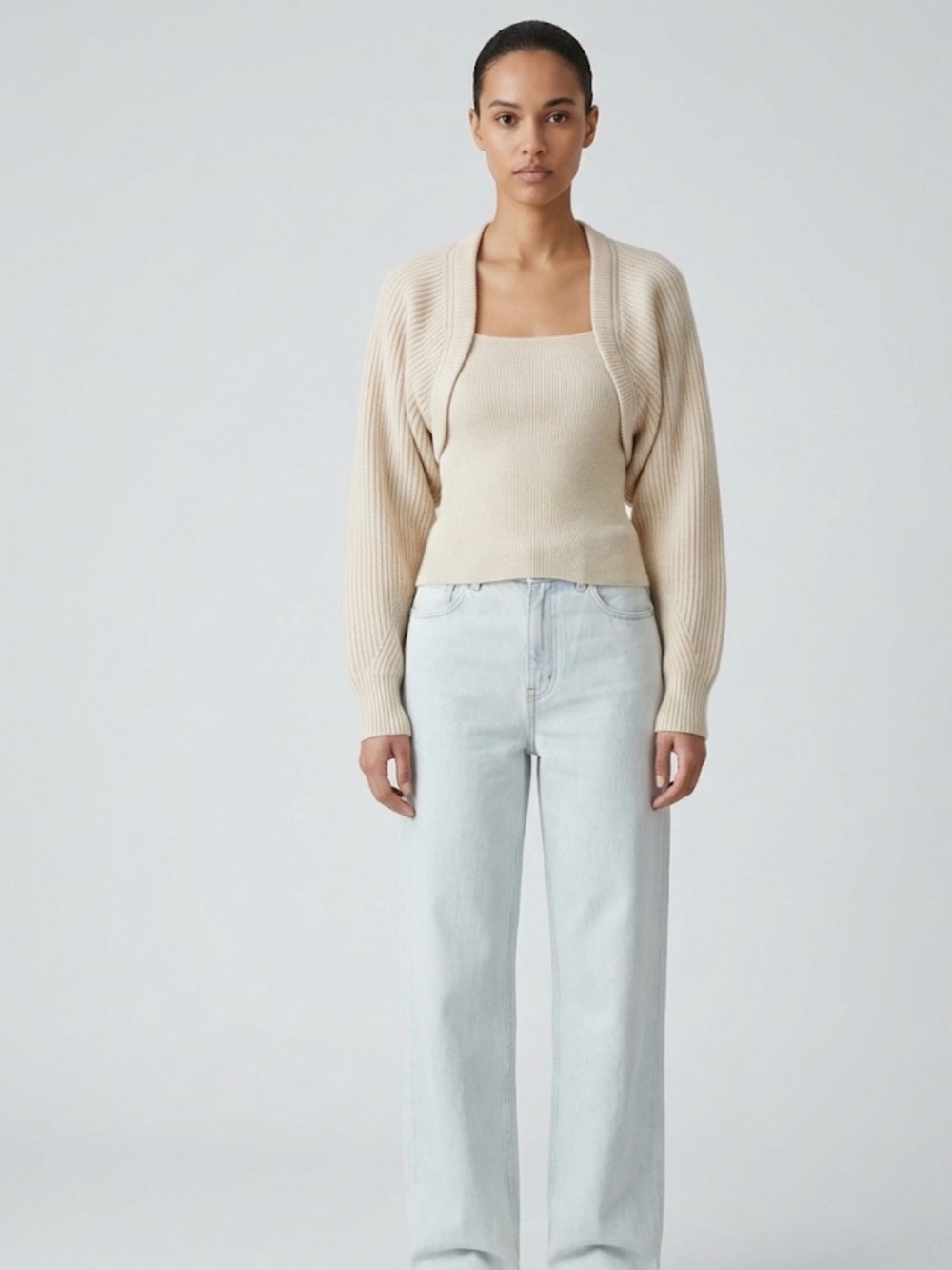 NADAAM Women’s cream knit sweater
